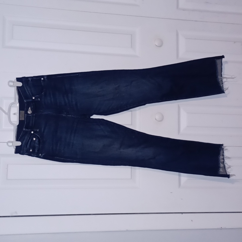 MOTHER dark wash straight leg jeans sz26 cropped or petite